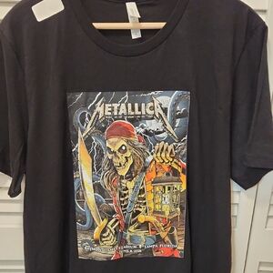 Metallica Bella Canvas Black Graphic Tee